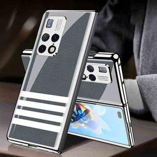 For Huawei Mate X2 GKK Electroplating Painted Glass Phone Case(Four Strips)