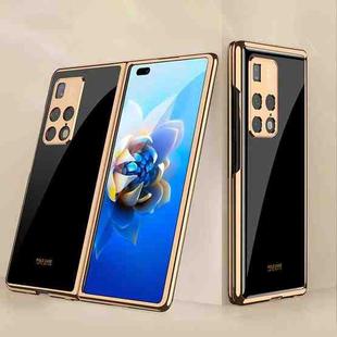 For Huawei Mate X2 GKK Electroplating Painted Glass Phone Case(Black)