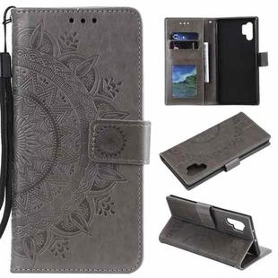 For Samsung Galaxy A32 4G Totem Flower Embossed Horizontal Flip TPU + PU Leather Case with Holder & Card Slots & Wallet(Grey)