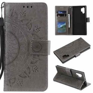 For Samsung Galaxy A32 5G Totem Flower Embossed Horizontal Flip TPU + PU Leather Case with Holder & Card Slots & Wallet(Grey)