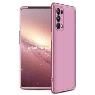 For OPPO Reno5 Pro 5G GKK Three Stage Splicing Full Coverage PC Case(Rose Gold)