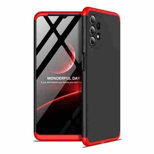 For Samsung Galaxy A32 4G GKK Three Stage Splicing Full Coverage PC Case(Black Red)
