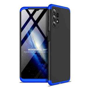 For Samsung Galaxy A32 5G GKK Three Stage Splicing Full Coverage PC Case(Black Blue)