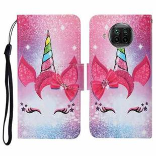 For Xiaomi Mi 10T Lite Colored Drawing Pattern Horizontal Flip Leather Case with Holder & Card Slots & Wallet & Lanyard(Eyelash Unicorn)
