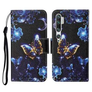 For Xiaomi Mi Note 10 / Note 10 Pro Colored Drawing Pattern Horizontal Flip Leather Case with Holder & Card Slots & Wallet & Lanyard(Moon Butterfly)