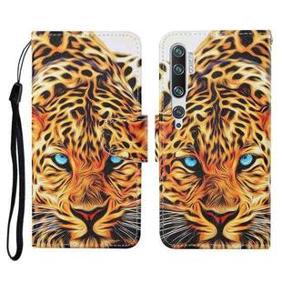 For Xiaomi Mi Note 10 / Note 10 Pro Colored Drawing Pattern Horizontal Flip Leather Case with Holder & Card Slots & Wallet & Lanyard(Yellow Leopard)
