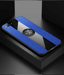 For OPPO A5 XINLI Stitching Cloth Textue Shockproof TPU Protective Case(Blue)