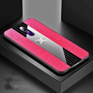 For OPPO A9 XINLI Stitching Cloth Textue Shockproof TPU Protective Case(Red)