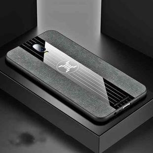 For OPPO R17 XINLI Stitching Cloth Textue Shockproof TPU Protective Case(Gray)