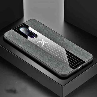 For OPPO R17 PRO XINLI Stitching Cloth Textue Shockproof TPU Protective Case(Gray)