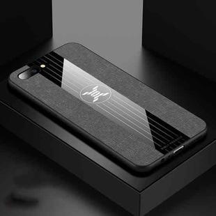 For OPPO R11 XINLI Stitching Cloth Textue Shockproof TPU Protective Case(Gray)