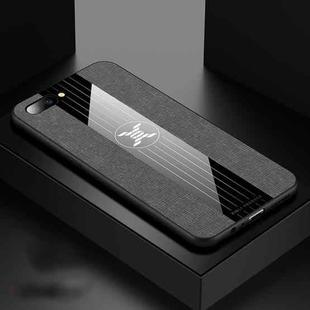 For OPPO R11 Plus XINLI Stitching Cloth Textue Shockproof TPU Protective Case(Gray)