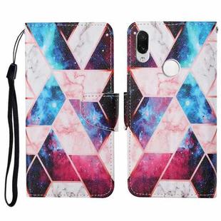 For Xiaomi Redmi Note 7 / 7 Pro Colored Drawing Pattern Horizontal Flip Leather Case with Holder & Card Slots & Wallet & Lanyard(Starry Marble)