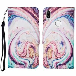 For Xiaomi Redmi Note 7 / 7 Pro Colored Drawing Pattern Horizontal Flip Leather Case with Holder & Card Slots & Wallet & Lanyard(Whirlpool Marble)