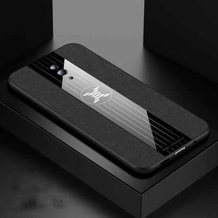 For OPPO Reno XINLI Stitching Cloth Textue Shockproof TPU Protective Case(Black)