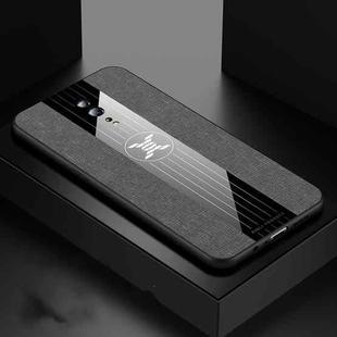 For OPPO Reno Z XINLI Stitching Cloth Textue Shockproof TPU Protective Case(Gray)