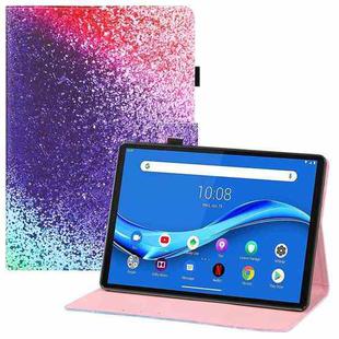 For Lenovo Tab M10 TB-X306F Colored Drawing Horizontal Flip PU Leather Case with Holder & Card Slots & Wallet & Sleep / Wake-up Function(Rainbow Sand)