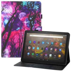 For Amazon Kindle Fire HD10 Colored Drawing Horizontal Flip PU Leather Case with Holder & Card Slots & Wallet & Sleep / Wake-up Function(Branches)