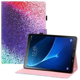 For Samsung Galaxy Tab A 10.1 (2016) T580 Colored Drawing Horizontal Flip PU Leather Case with Holder & Card Slots & Wallet & Sleep / Wake-up Function(Rainbow Sand)