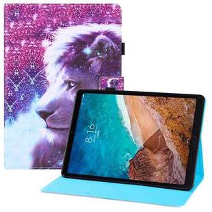 For Xiaomi Mi Pad 4 Colored Drawing Horizontal Flip PU Leather Case with Holder & Card Slots & Wallet & Sleep / Wake-up Function(Lion)