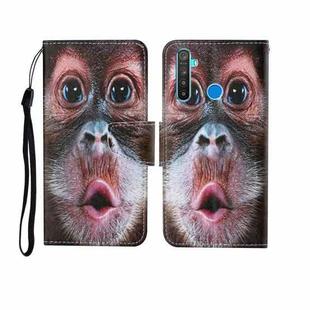 For OPPO Realme 5 Painted Pattern Horizontal Flip Leathe Case(Orangutan)