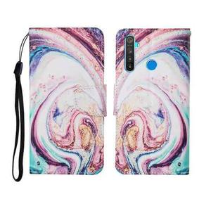 For OPPO Realme 5 Painted Pattern Horizontal Flip Leathe Case(Whirlpool Marble)