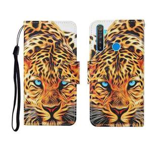 For OPPO Realme 5 Painted Pattern Horizontal Flip Leathe Case(Leopard)