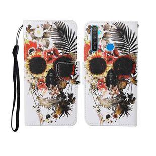 For OPPO Realme 5 Painted Pattern Horizontal Flip Leathe Case(Skull)