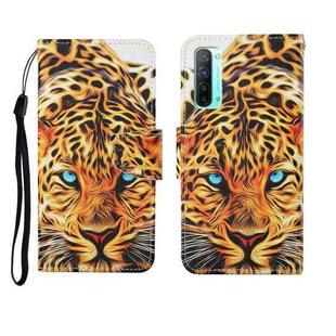 For OPPO Reno3 Painted Pattern Horizontal Flip Leathe Case(Leopard)