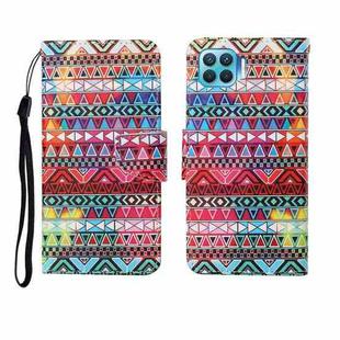 For OPPO F17 Pro Painted Pattern Horizontal Flip Leathe Case(Tribal Ethnic Style)
