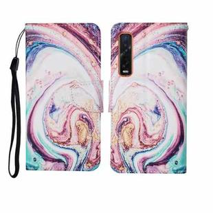 For OPPO Find X2 Pro Painted Pattern Horizontal Flip Leathe Case(Whirlpool Marble)