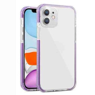 For iPhone 12 mini Colorful Series Shockproof Scratchproof TPU + Acrylic Protective Case (Purple)