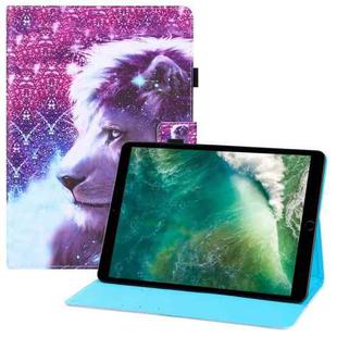 Colored Drawing Horizontal Flip PU Leather Case with Holder & Card Slots & Wallet & Sleep / Wake-up Function For iPad Pro 10.5(2017) / Air 10.5(2019) / 10.2(2019) / 10.2(2020)(Lion)