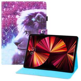 Colored Drawing Horizontal Flip PU Leather Case with Holder & Card Slots & Wallet & Sleep / Wake-up Function For iPad Pro 11(2018) / Pro 11(2020) / Air 10.9(2020)(Lion)