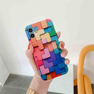 For iPhone 11 3D Cube IMD Shockproof Protective Case (Irregular)