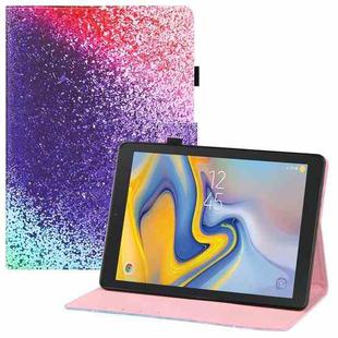 For Samsung Galaxy Tab A 8.0 (2018) T387 Colored Drawing Horizontal Flip PU Leather Case with Holder & Card Slots & Wallet(Rainbow Sand)