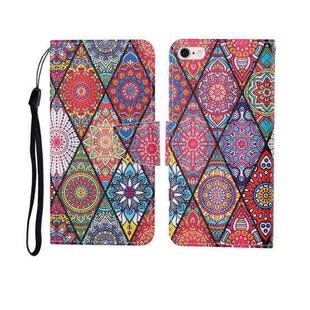 For iPhone 6 Painted Pattern Horizontal Flip Leathe Case(Diamond)