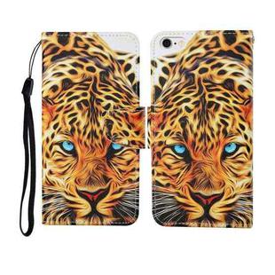 For iPhone 6 Painted Pattern Horizontal Flip Leathe Case(Leopard)