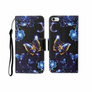 For iPhone 6 Plus Painted Pattern Horizontal Flip Leathe Case(Moon Butterfly)