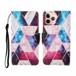 For iPhone 11 Pro Max Painted Pattern Horizontal Flip Leathe Case(Marble)