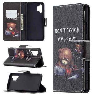 For Samsung Galaxy A32 4G Colored Drawing Pattern Horizontal Flip Leather Case with Holder & Card Slots & Wallet(Bear)