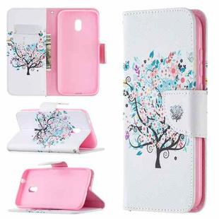For Nokia C1 Plus Colored Drawing Pattern Horizontal Flip Leather Case with Holder & Card Slots & Wallet(Little Tree)