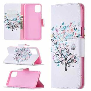 For LG K42 Colored Drawing Pattern Horizontal Flip Leather Case with Holder & Card Slots & Wallet(Little Tree)