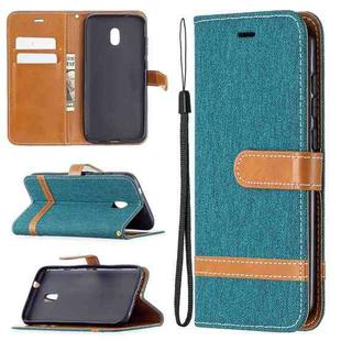 For Nokia C1 Plus Color Matching Denim Texture Horizontal Flip Leather Case with Holder & Card Slots & Wallet & Lanyard(Green)