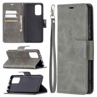 For Xiaomi Redmi Note 10 Pro Retro Lambskin Texture Pure Color Horizontal Flip PU Leather Case with Holder & Card Slots & Wallet & Lanyard(Grey)