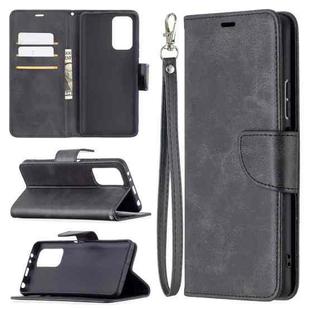 For Xiaomi Redmi Note 10 Pro Retro Lambskin Texture Pure Color Horizontal Flip PU Leather Case with Holder & Card Slots & Wallet & Lanyard(Black)