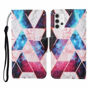 For Samsung Galaxy A32 5G Colored Drawing Pattern Horizontal Flip Leather Case with Holder & Card Slots & Wallet & Lanyard(Starry Marble)