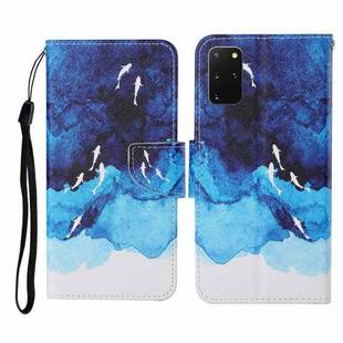 For Samsung Galaxy S20+ Colored Drawing Pattern Horizontal Flip Leather Case with Holder & Card Slots & Wallet & Lanyard(Watercolor Fish)