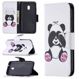 For Nokia C1 Plus Colored Drawing Pattern Horizontal Flip Leather Case with Holder & Card Slots & Wallet(Panda)