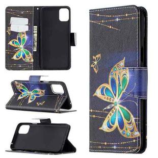 For LG K42 Colored Drawing Pattern Horizontal Flip Leather Case with Holder & Card Slots & Wallet(Big Butterfly)